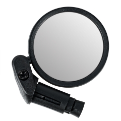 Addmotor Circle Rear View Mirror features a durable stainless steel construction, a high-impact foldable frame, adjustable viewing angles, an eco-friendly recyclable lens, and easy installation.